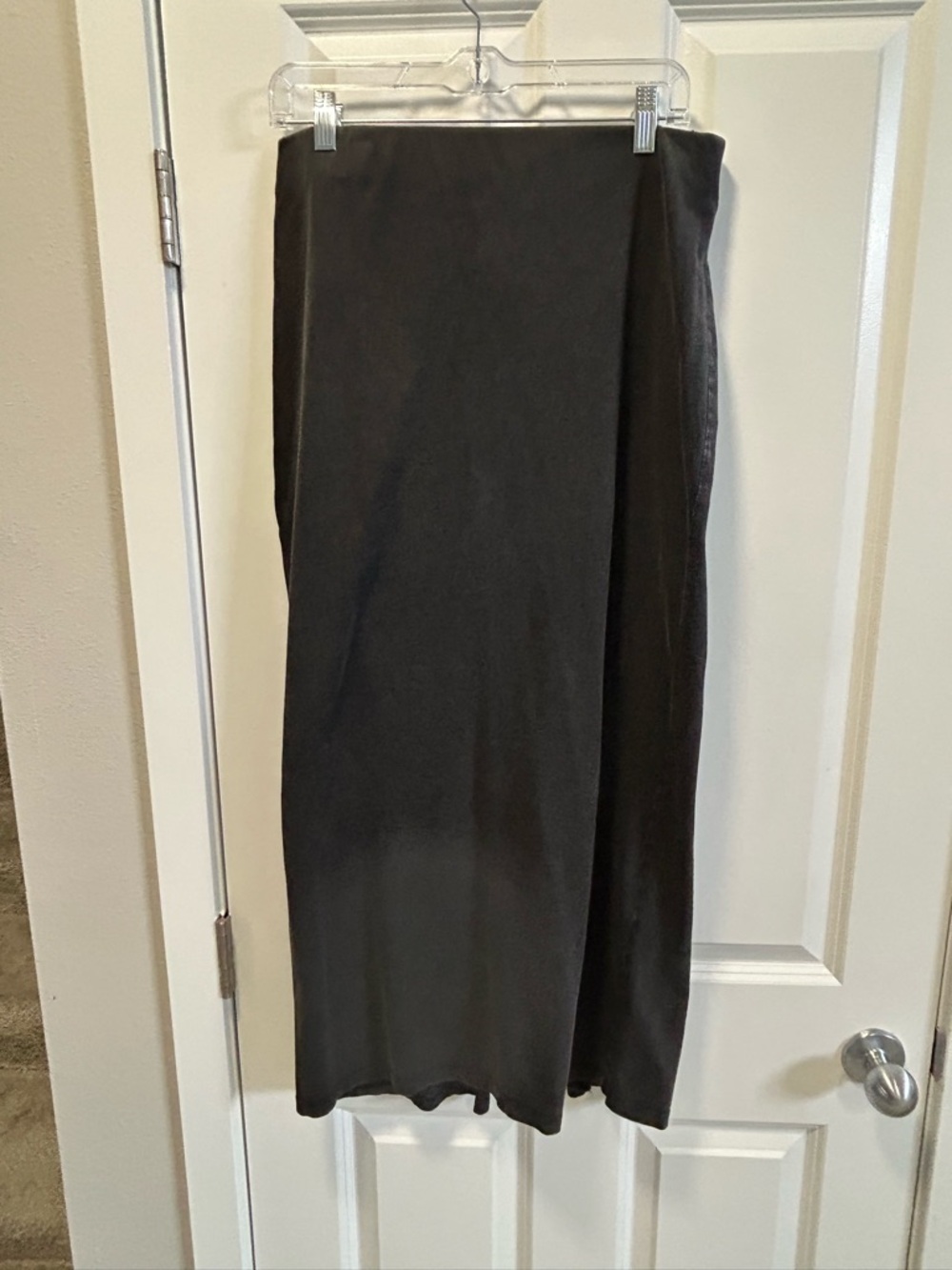 Z supply washed, black body con midi skirt